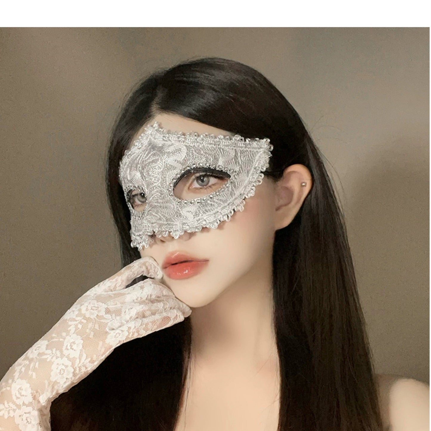 Halloween Second Dimension Half Face Mask