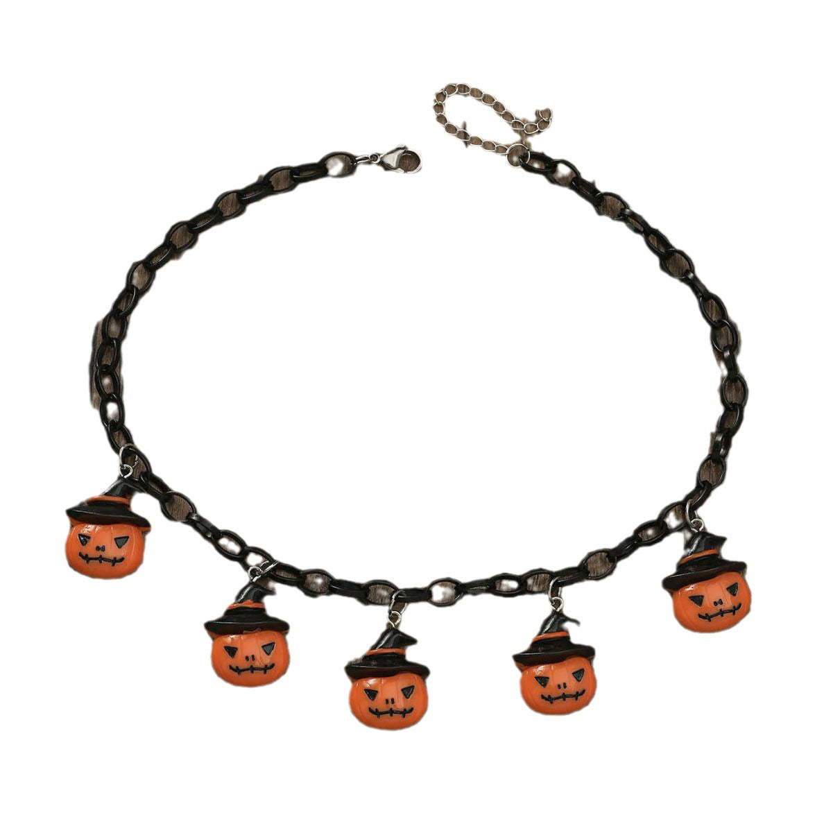 Halloween Pumpkin Charm Necklace