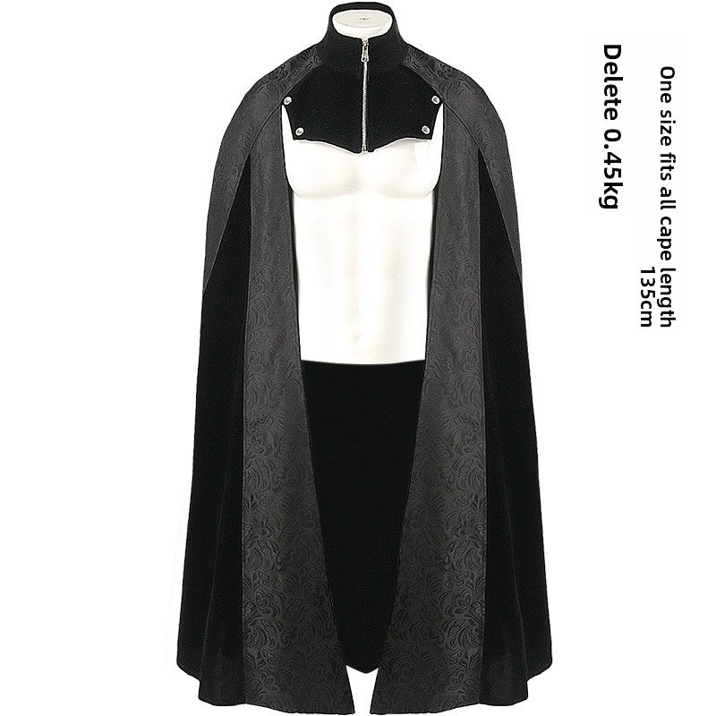 Gothic Long Coat with Hood For Halloween