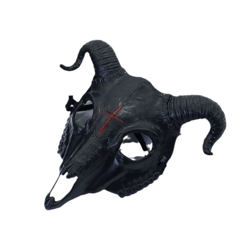 Demon Ram Skull Horned Halloween Mask