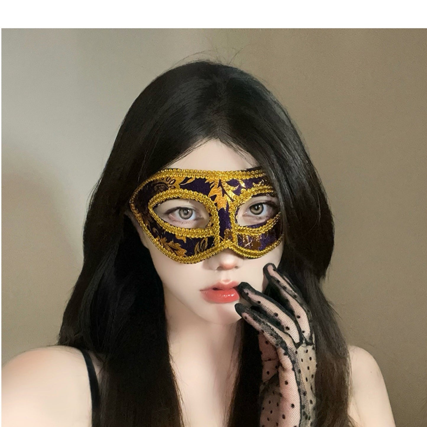 Halloween Second Dimension Half Face Mask