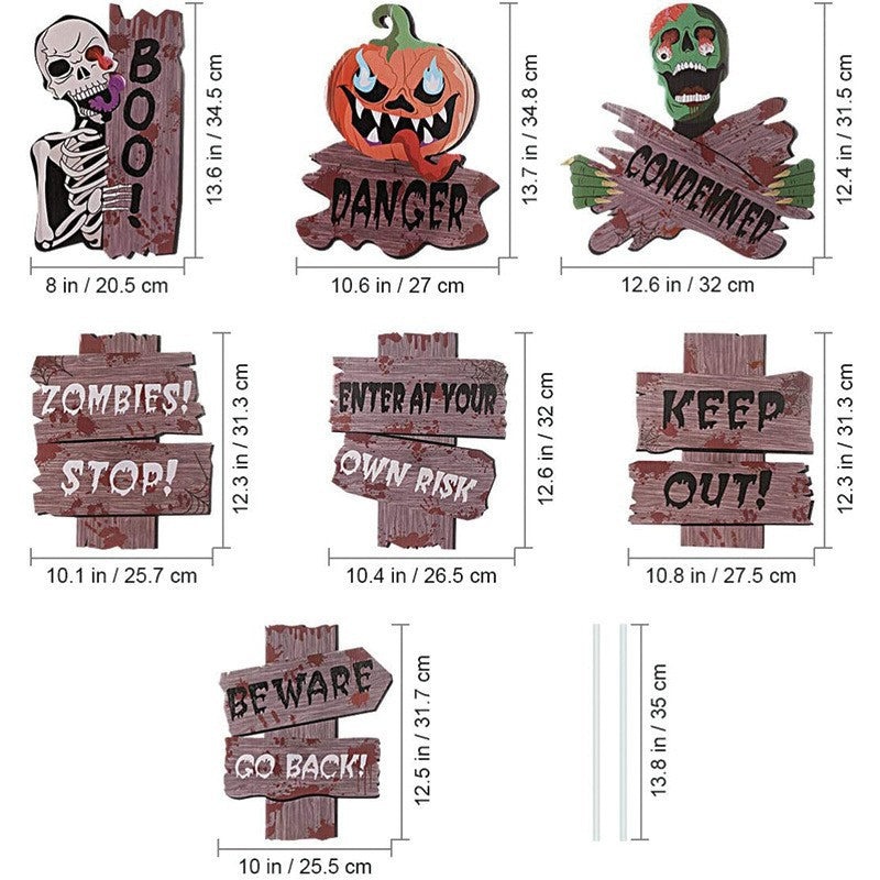 Halloween Horror Ground inserting card