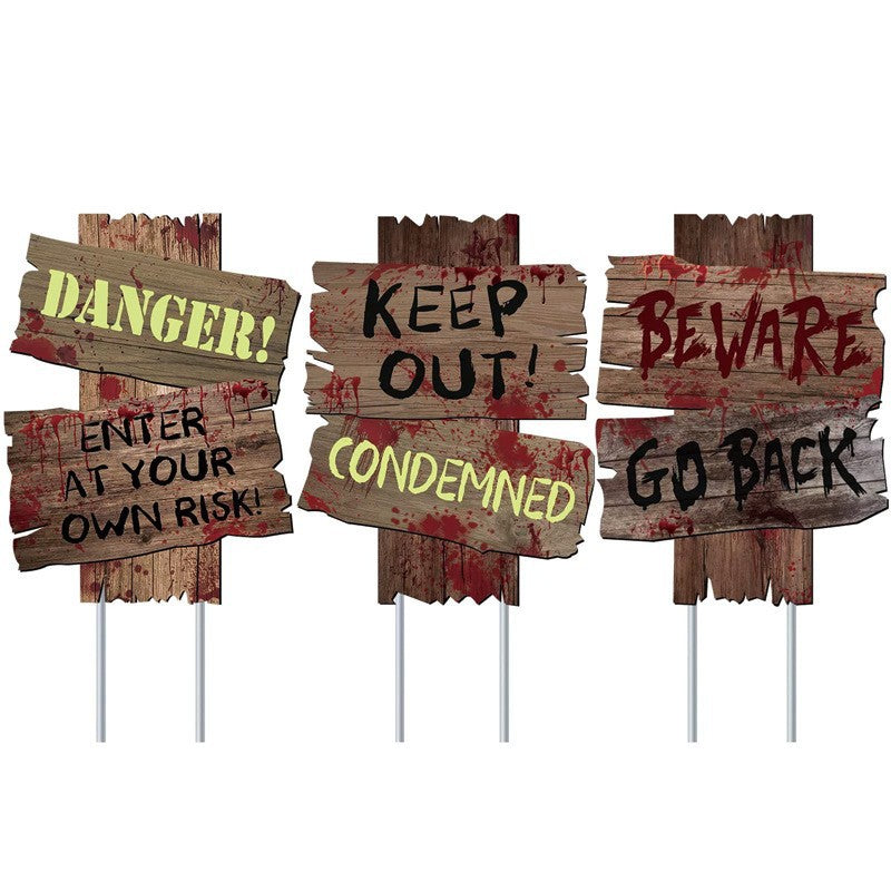 Halloween Horror Ground inserting card