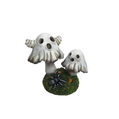 Halloween Ghost Mushroom Resin Decor