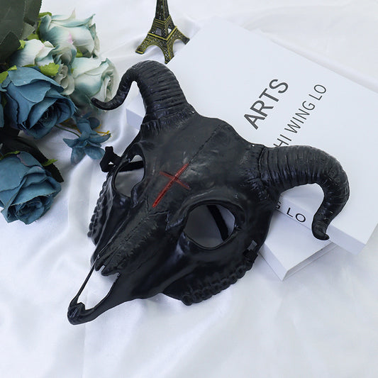Demon Ram Skull Horned Halloween Mask