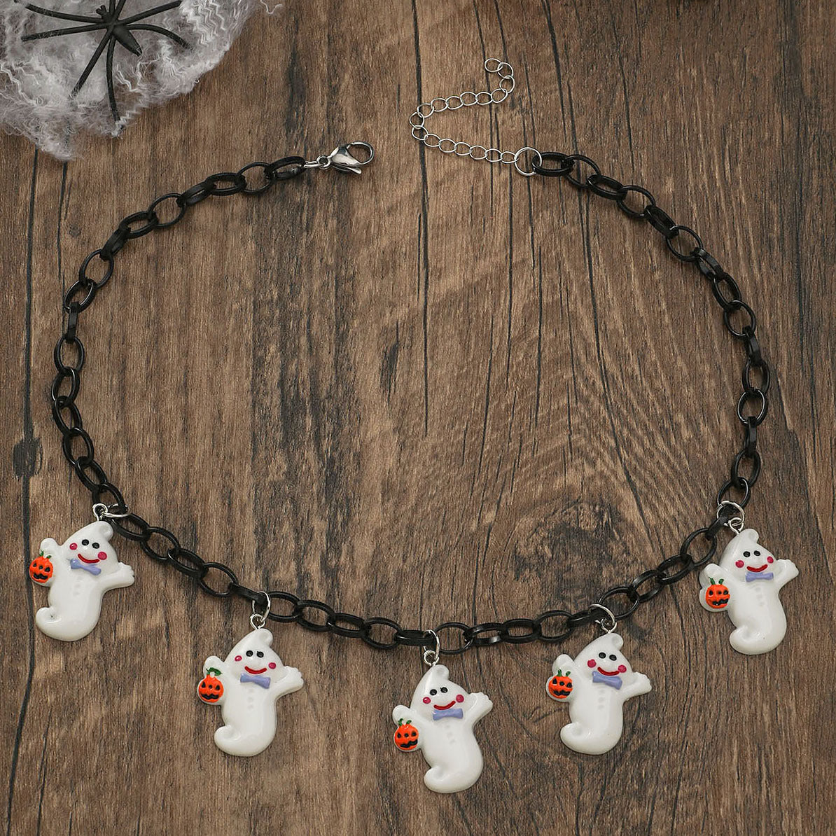 Halloween Pumpkin Charm Necklace