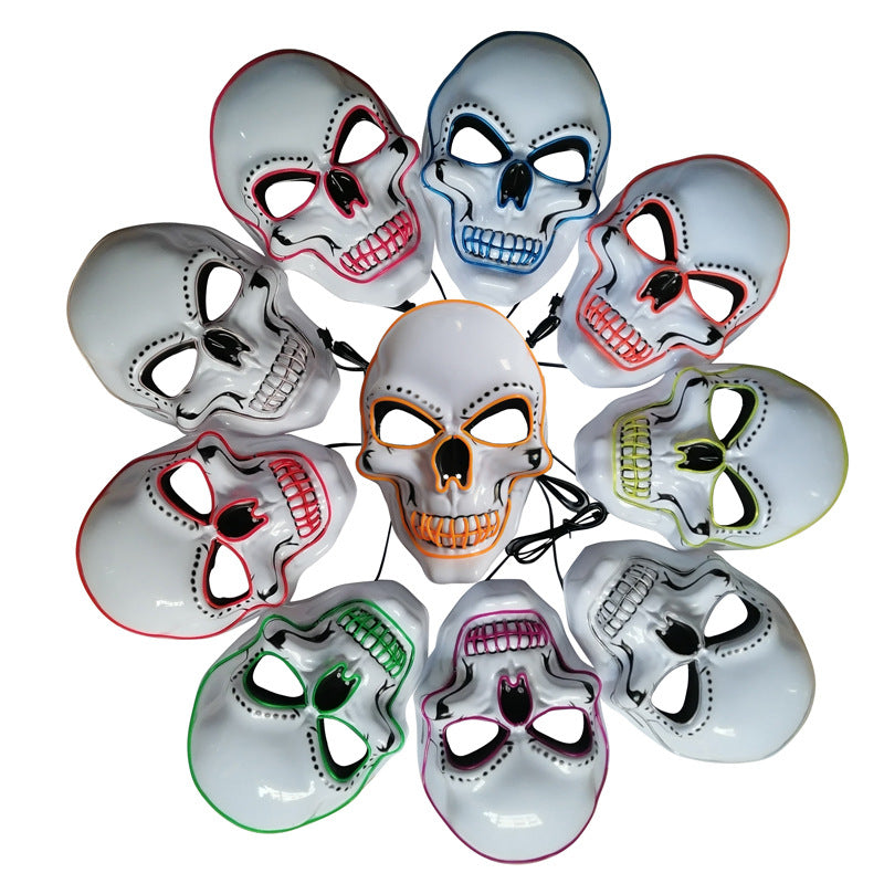 Light-Up White Skull Mask