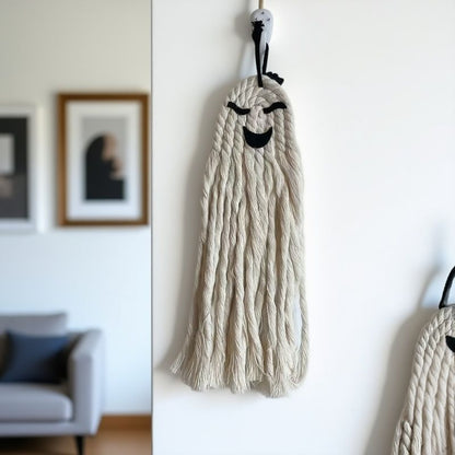 Halloween Ghost Cotton Rope Pendant