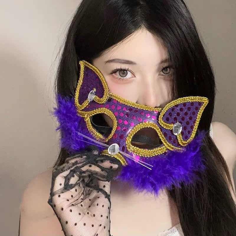 Halloween Second Dimension Half Face Mask