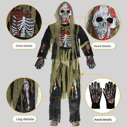 Rough Green Skeleton General Suit