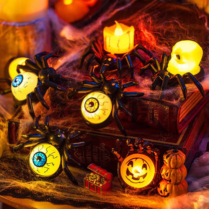 Halloween Weird Spider Candle Lamp
