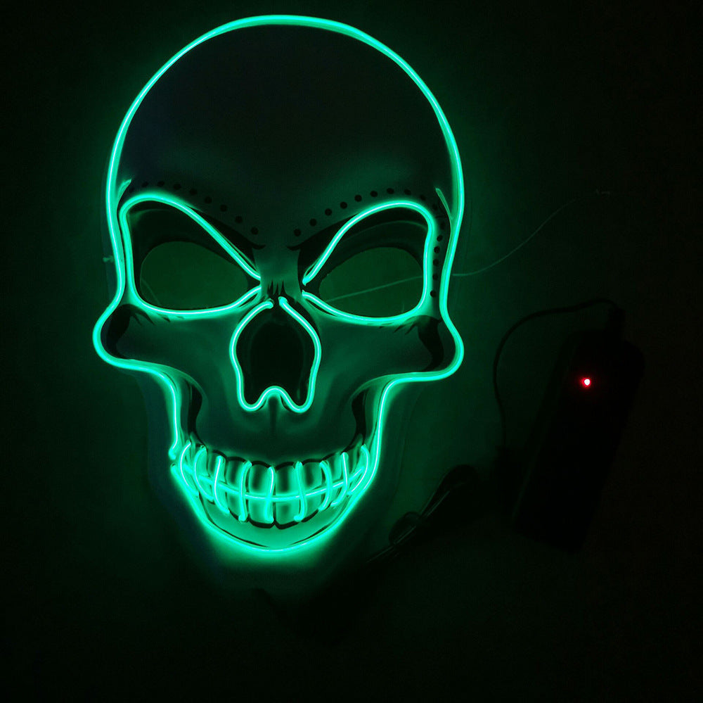 Light-Up White Skull Mask