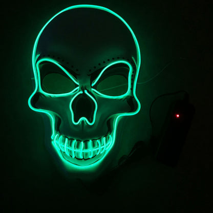 Light-Up White Skull Mask