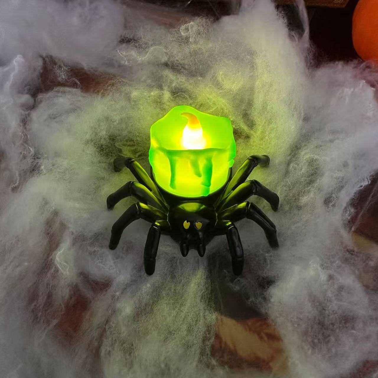 Halloween Weird Spider Candle Lamp
