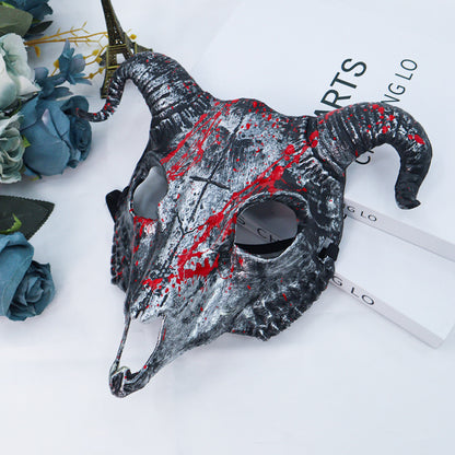 Demon Ram Skull Horned Halloween Mask