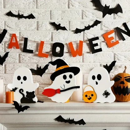 Halloween Three Little Ghosts Desktop Ornaments