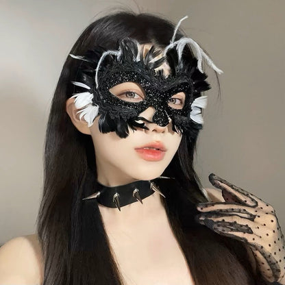 Halloween Second Dimension Half Face Mask