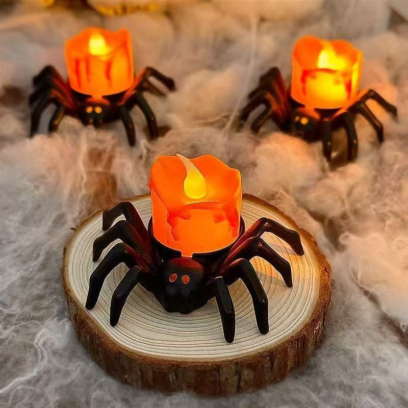 Halloween Weird Spider Candle Lamp