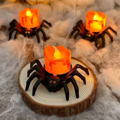 Halloween Weird Spider Candle Lamp