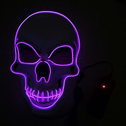 Light-Up White Skull Mask