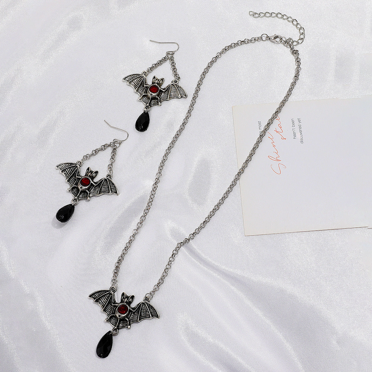 Gothic Black Spider Web Halloween Necklace