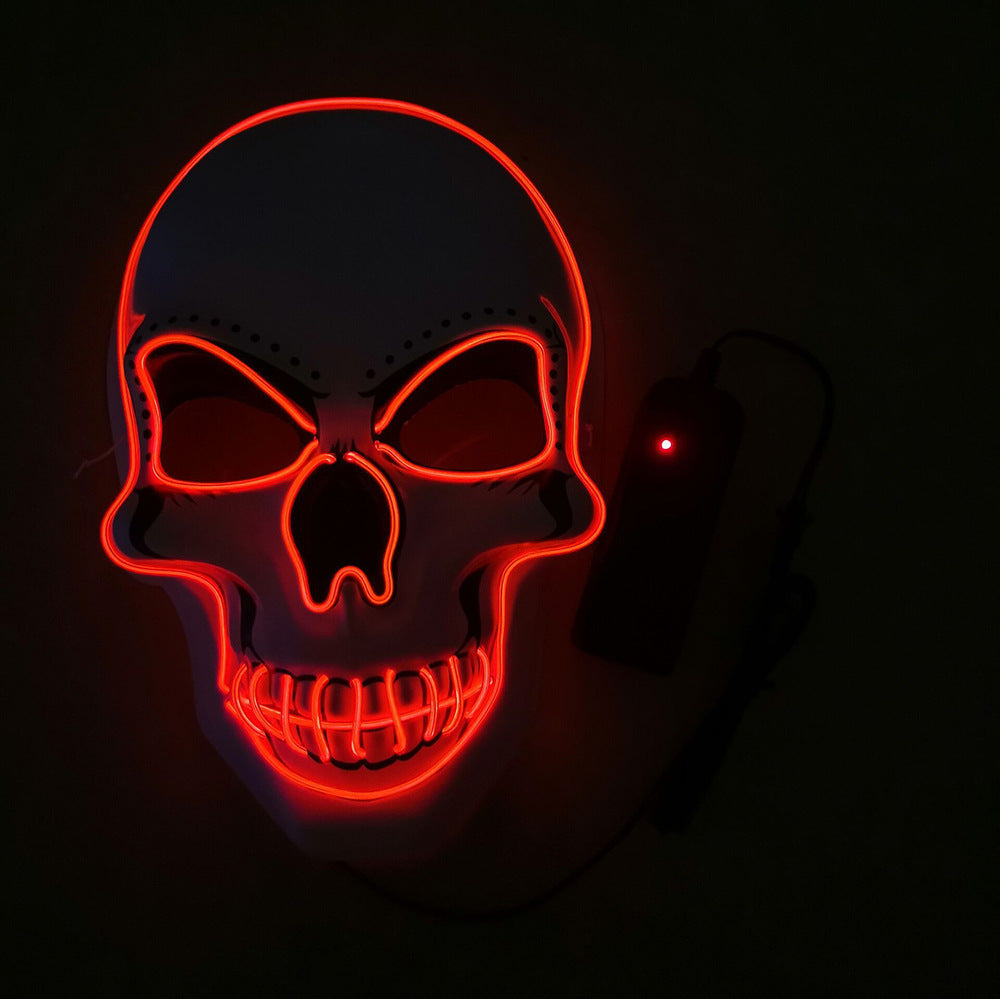 Light-Up White Skull Mask