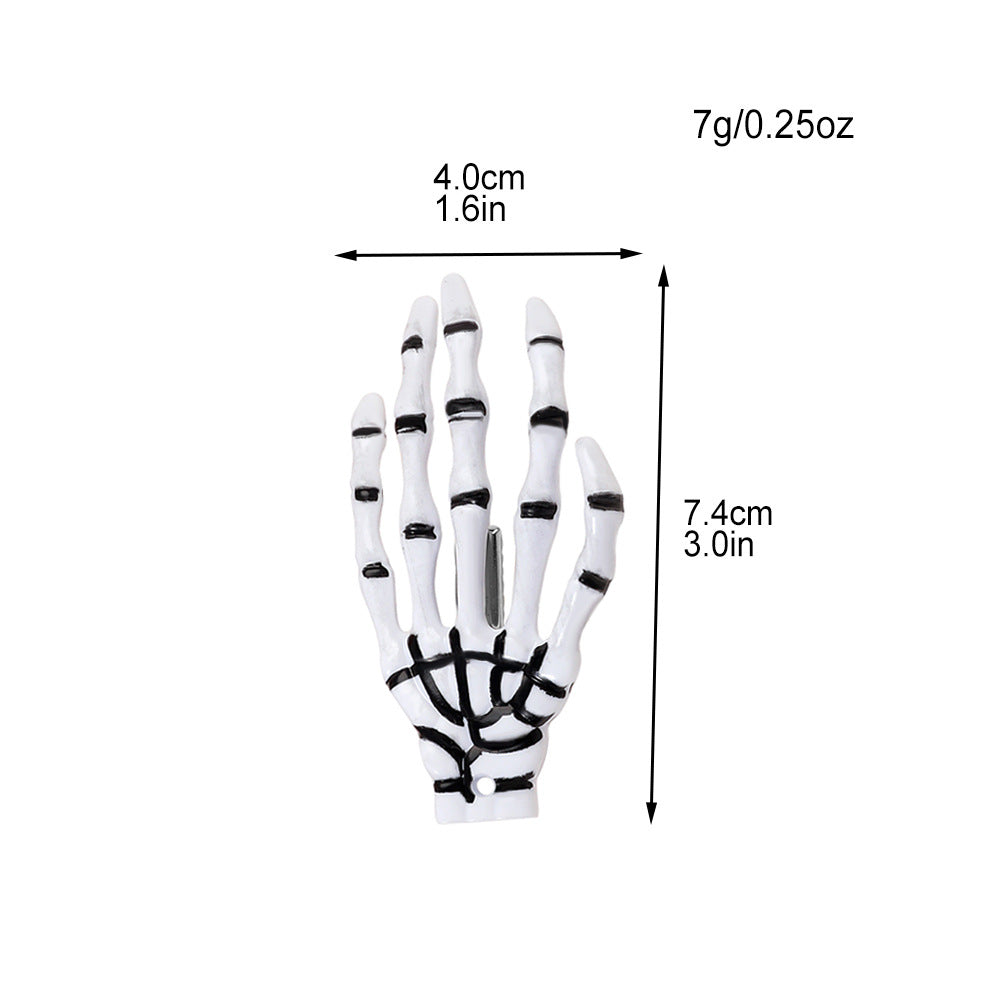 Halloween Skull Harajuku Hand Bone Hairpin