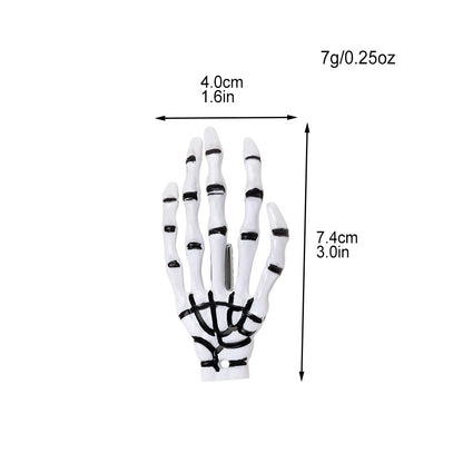 Halloween Skull Harajuku Hand Bone Hairpin