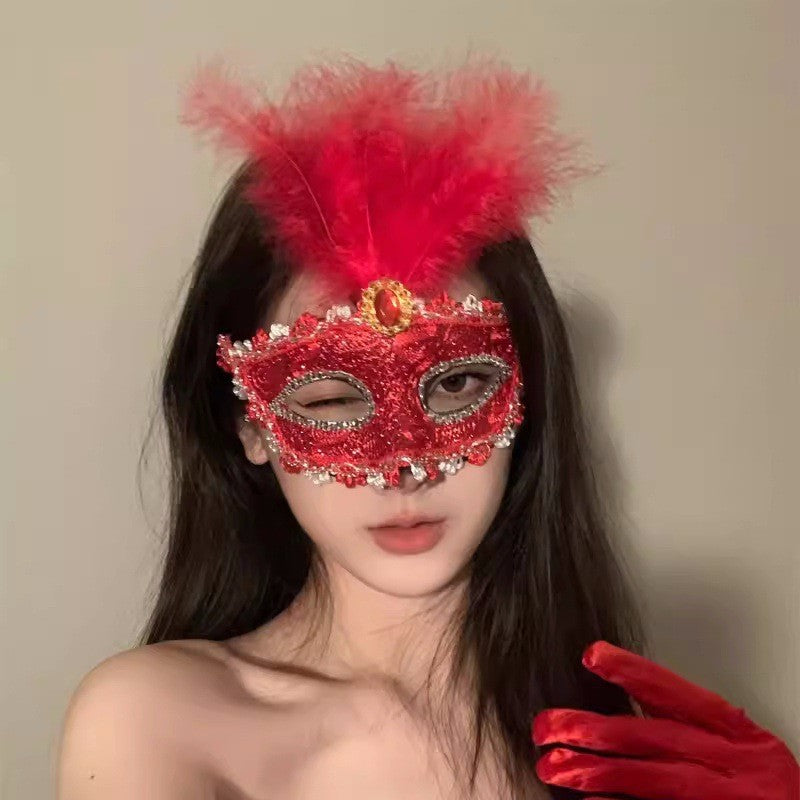 Halloween Second Dimension Half Face Mask