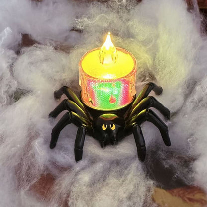 Halloween Weird Spider Candle Lamp