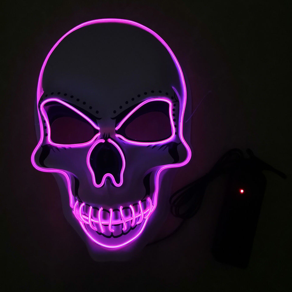 Light-Up White Skull Mask