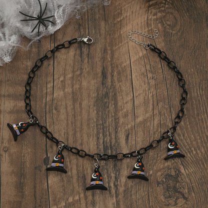 Halloween Pumpkin Charm Necklace
