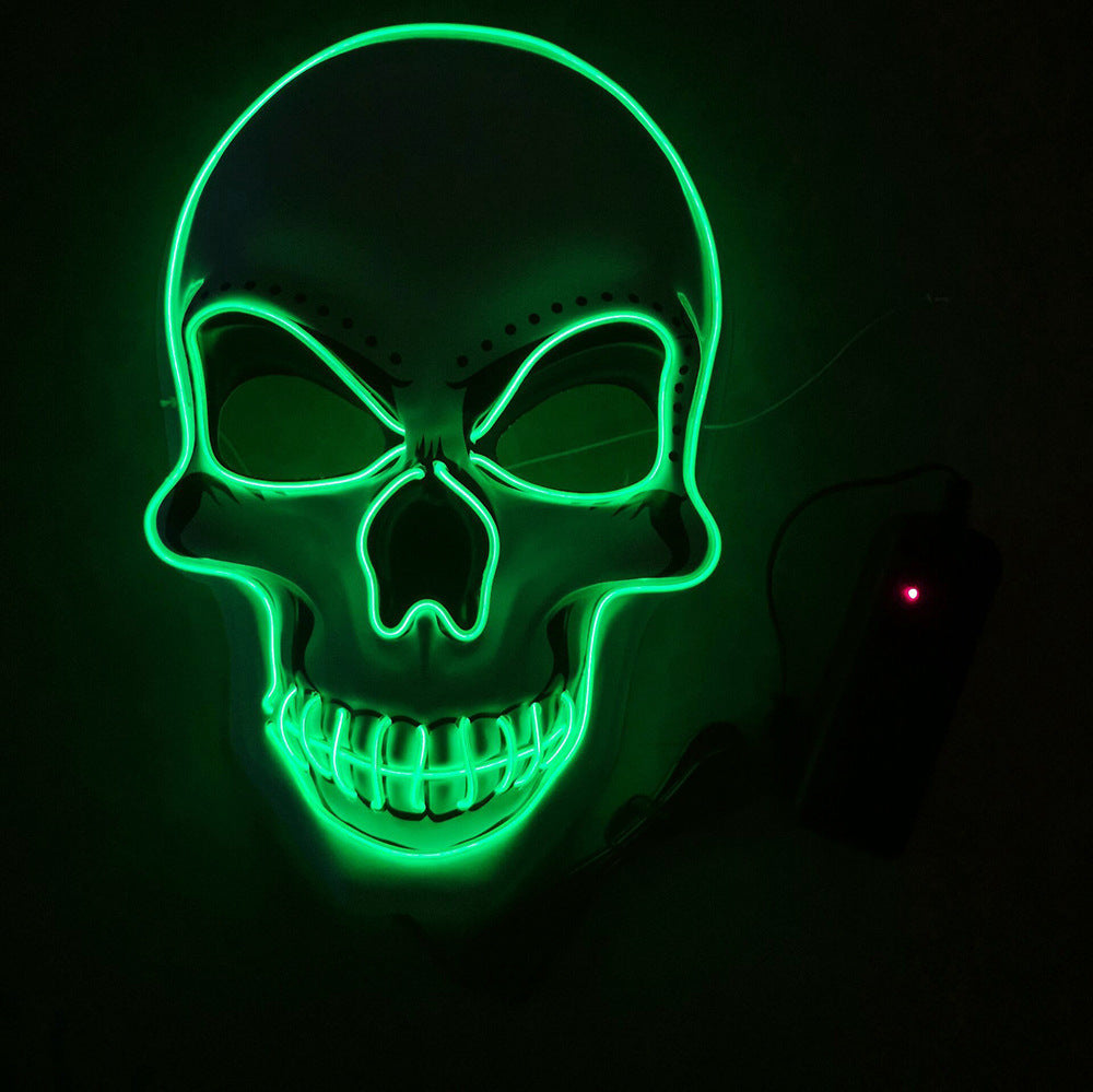 Light-Up White Skull Mask