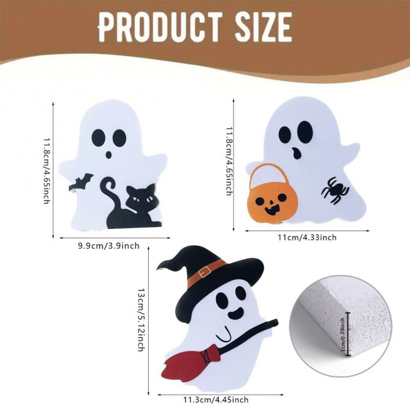 Halloween Three Little Ghosts Desktop Ornaments
