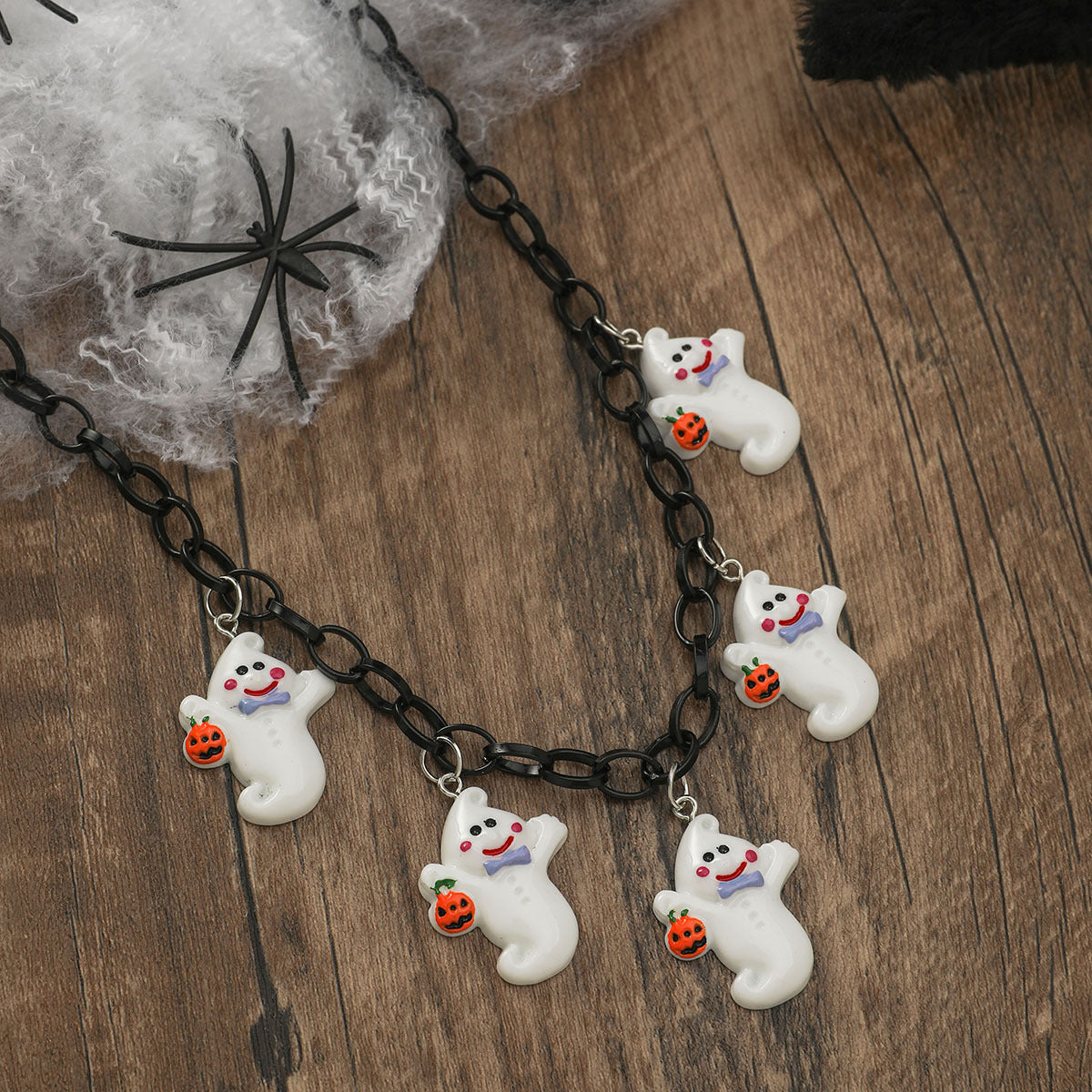Halloween Pumpkin Charm Necklace