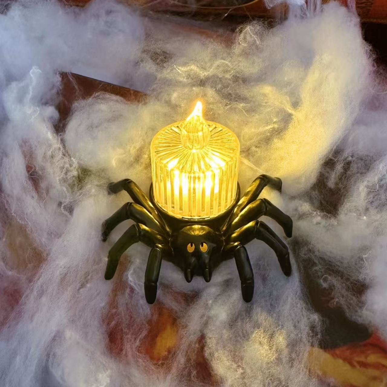 Halloween Weird Spider Candle Lamp