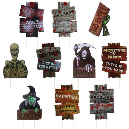 Halloween Horror Ground inserting card