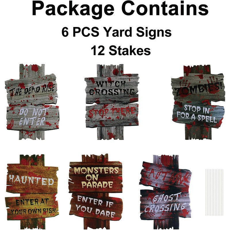 Halloween Horror Ground inserting card