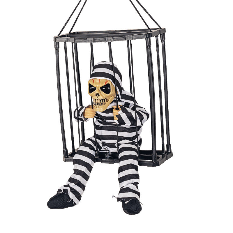 Halloween Hanging Cage Ghost