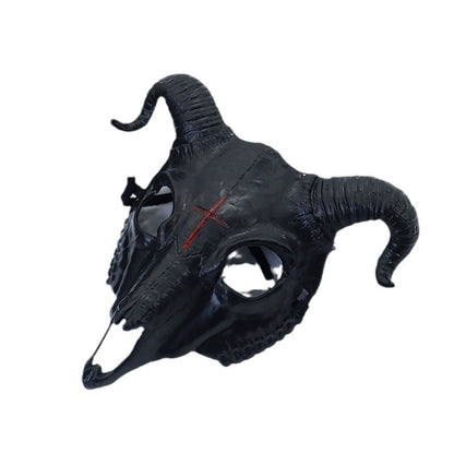Demon Ram Skull Horned Halloween Mask
