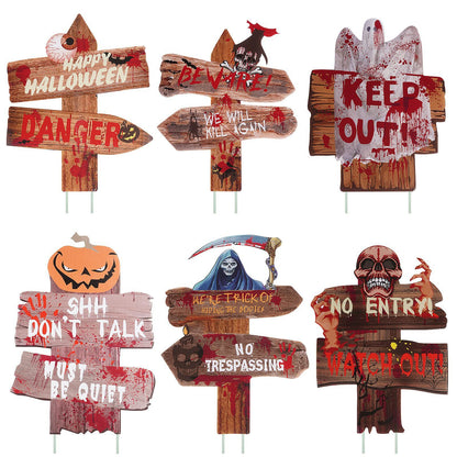 Halloween Horror Ground inserting card