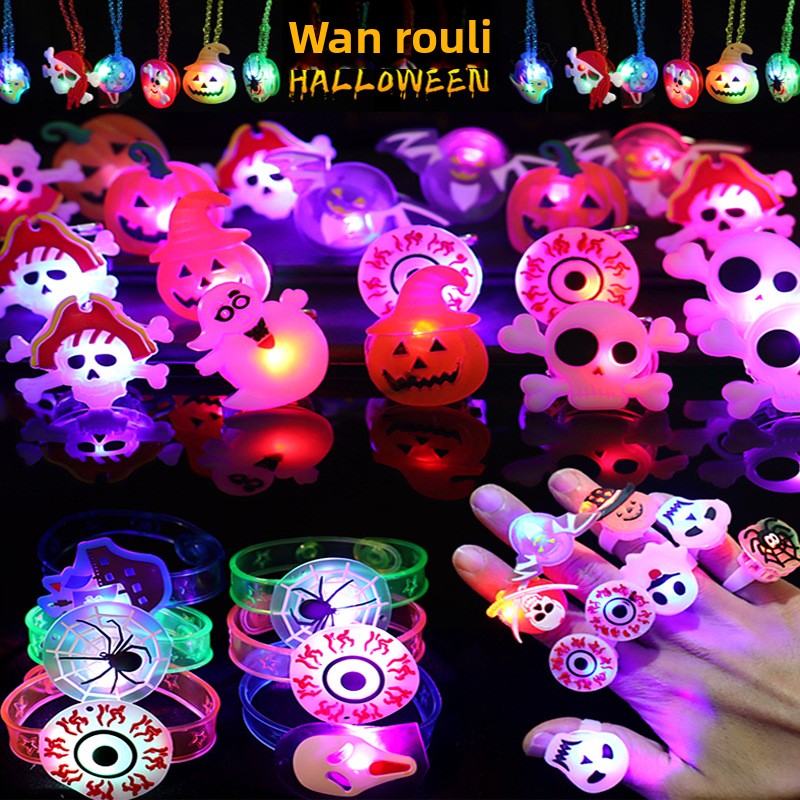 Halloween Luminous Scary Ring/Necklace