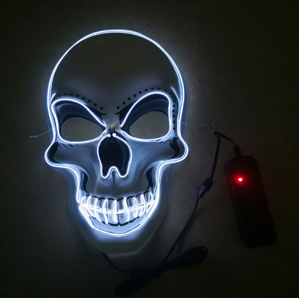 Light-Up White Skull Mask