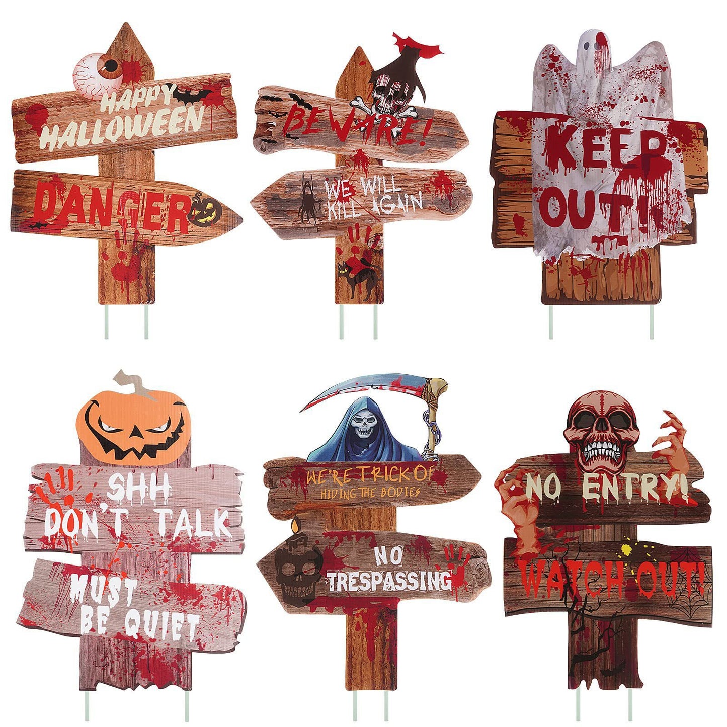 Halloween Horror Ground inserting card