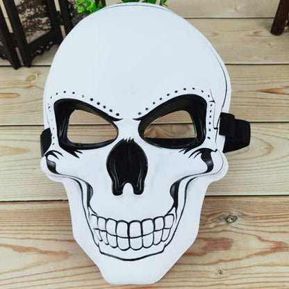 Light-Up White Skull Mask