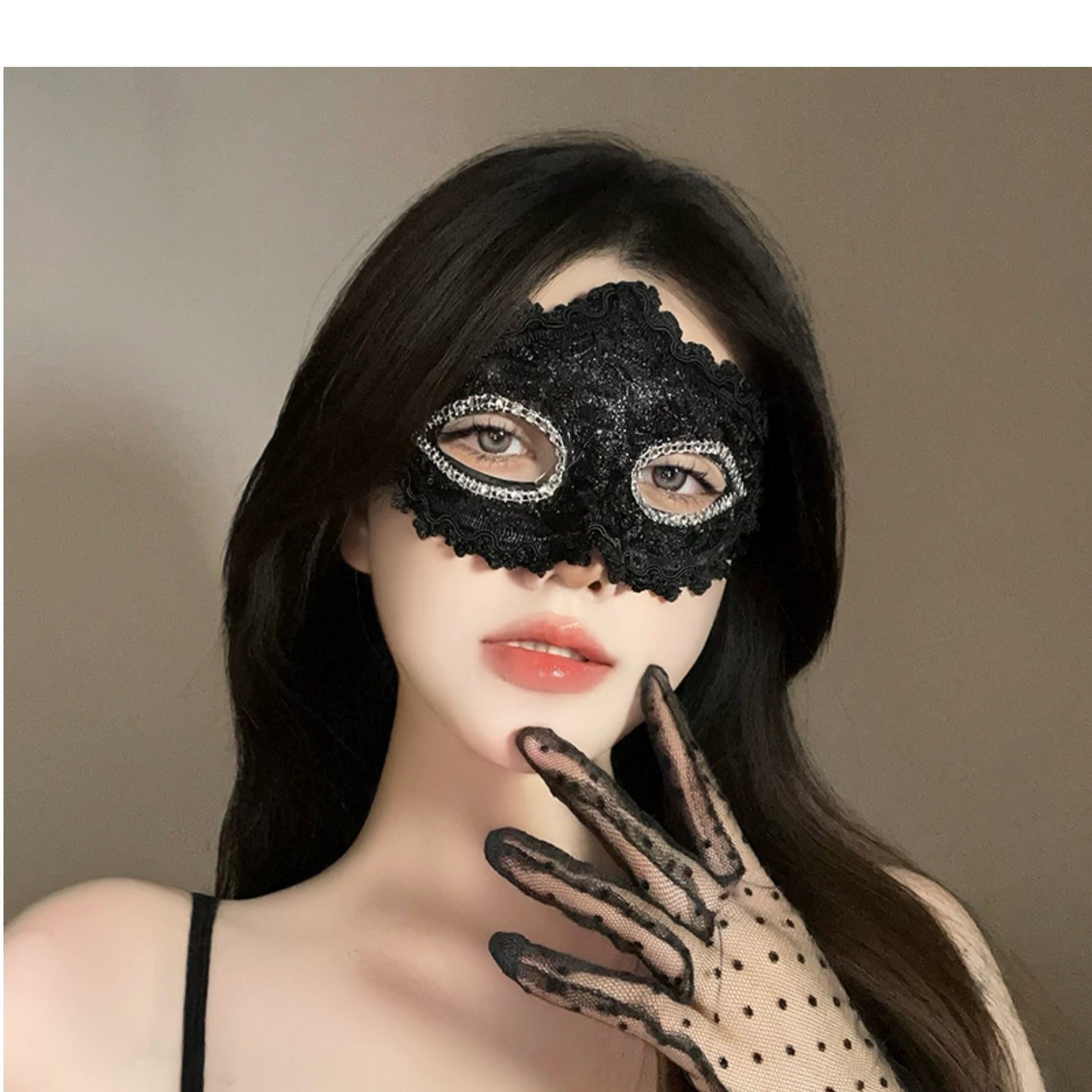 Halloween Second Dimension Half Face Mask