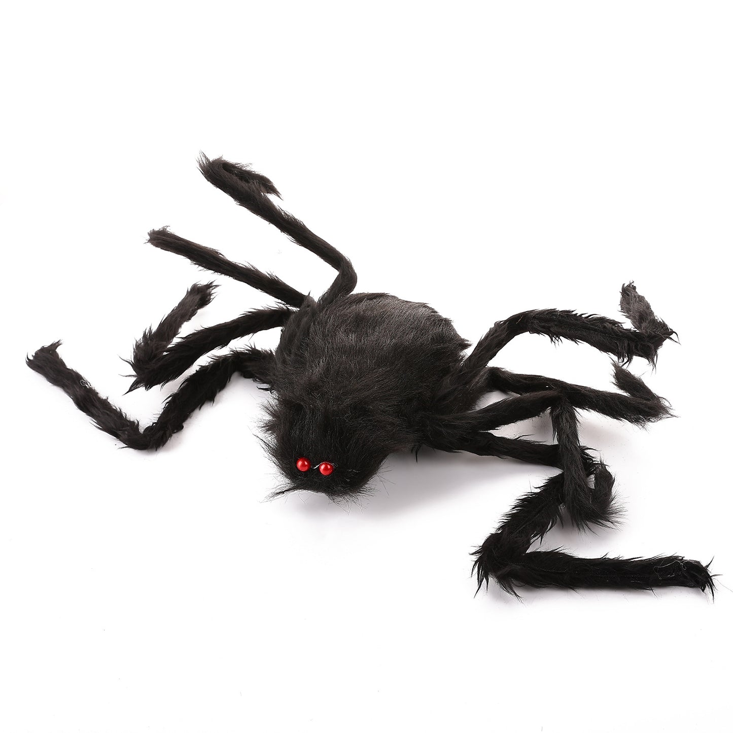 Halloween Plush Black Spider Props Long-Haired