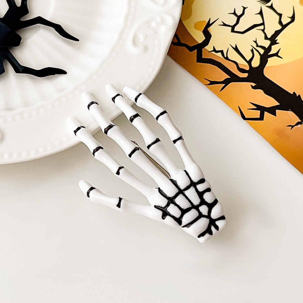 Halloween Skull Harajuku Hand Bone Hairpin