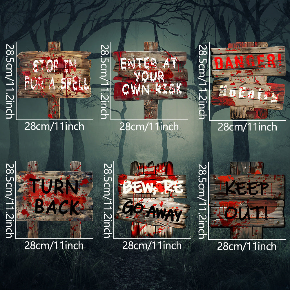 Halloween Horror Ground inserting card