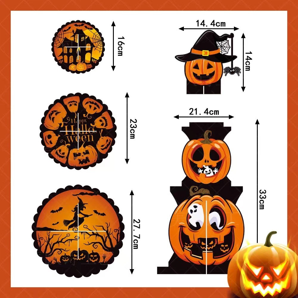 Halloween Decorative Pumpkin Multi-layer Cake Rackarty Dessert